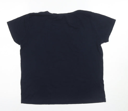 Womens UK Size XL MNG Black Basic T-Shirt