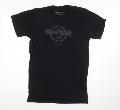 Mens UK Size S Hard Rock Black  T-Shirt