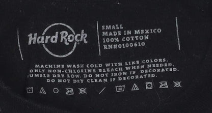 Mens UK Size S Hard Rock Black  T-Shirt