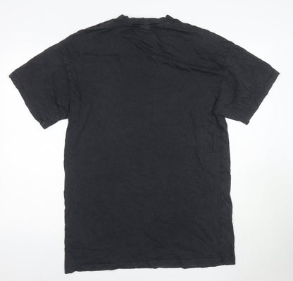 Mens UK Size XS Divided Black  T-Shirt