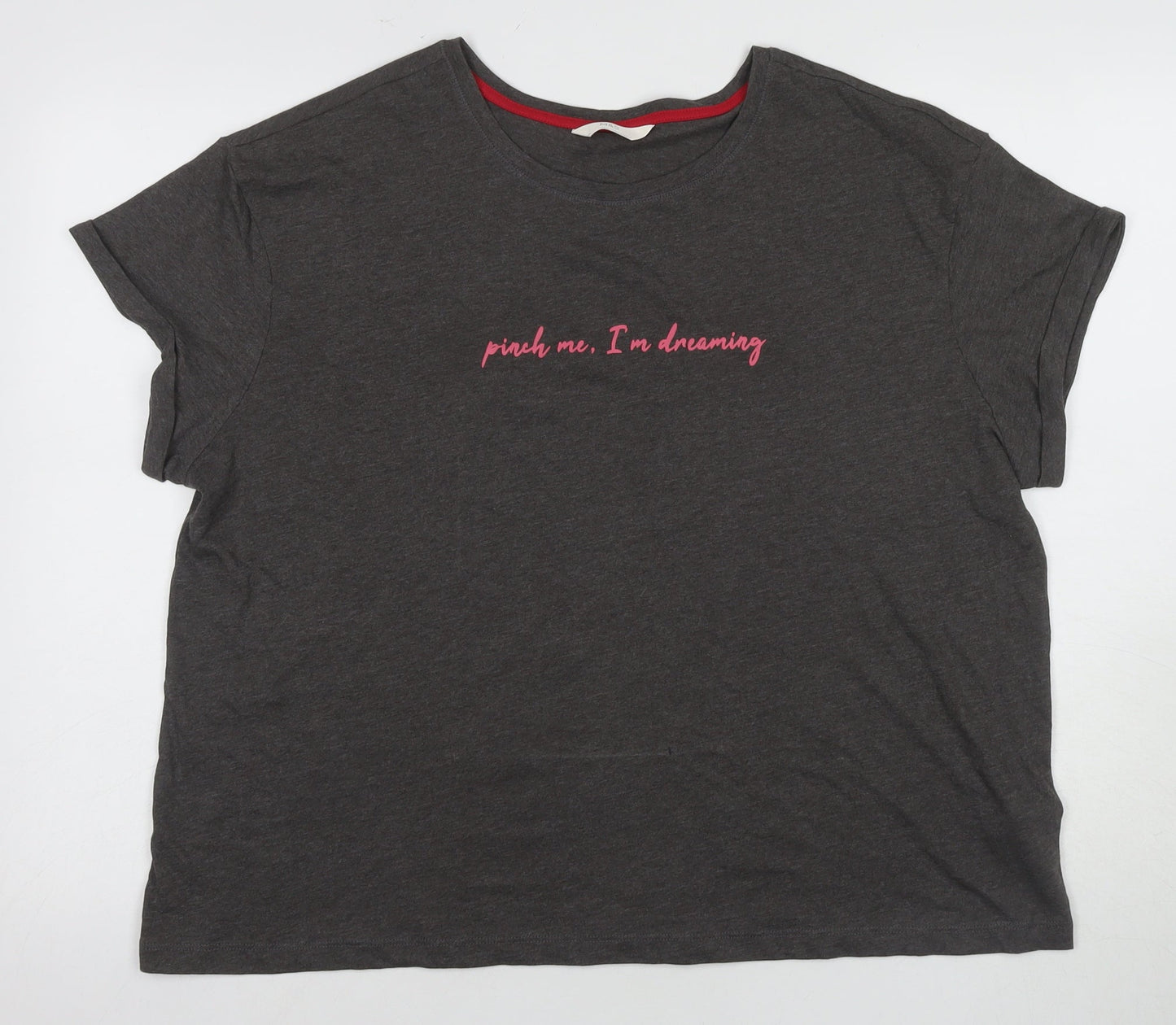 Marks & Spencer Women's Grey XL Nightshirt Embroidered
