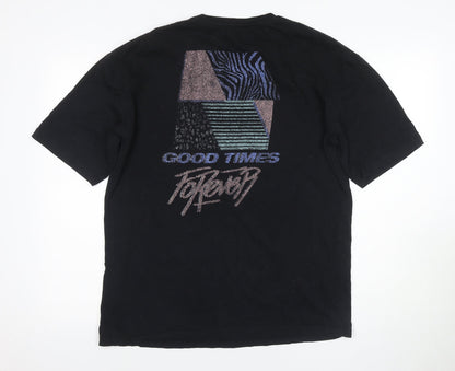 Mens UK Size M JACK & JONES Black  T-Shirt