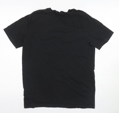 Puma Men's Black M Logo Sports T-Shirt