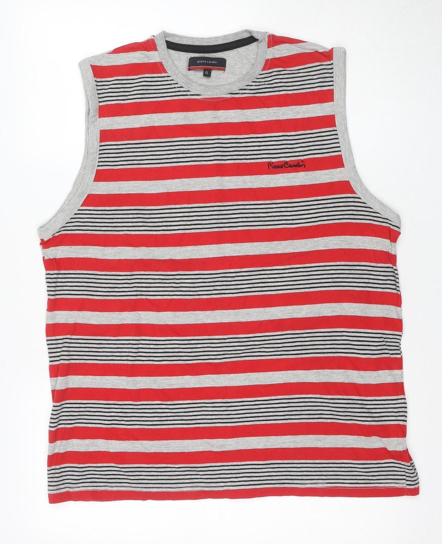 Pierre Cardin Men's Red XL Sleeveless T-Shirt