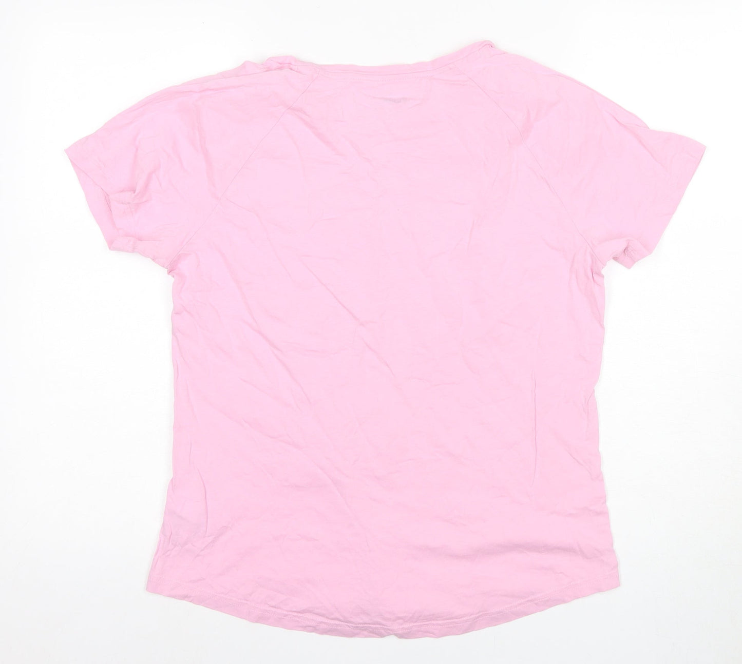 Womens UK Size 14 PUMA Pink Basic T-Shirt