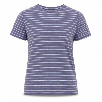 Luciano Women's Blue Striped T-Shirt Size S