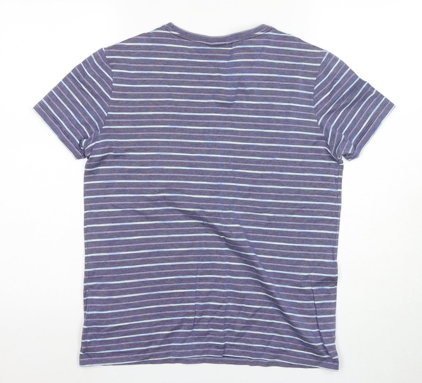 Luciano Women's Blue Striped T-Shirt Size S