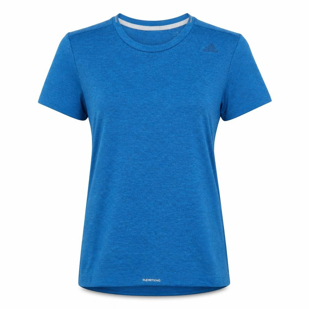 Womens UK Size 8 adidas Blue Running & Jogging Gym & Training T-Shirt