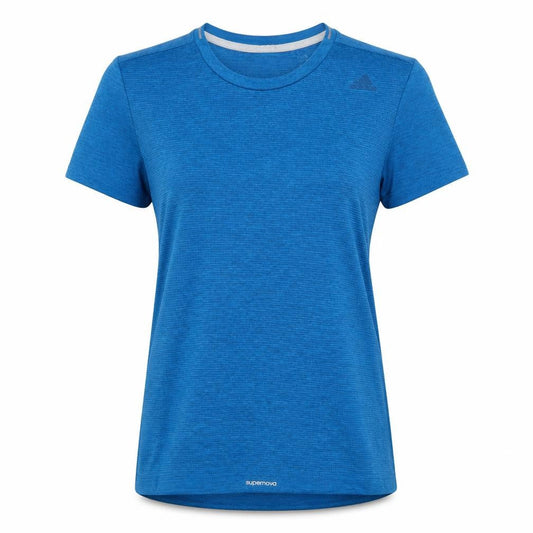 Womens UK Size 8 adidas Blue Running & Jogging Gym & Training T-Shirt