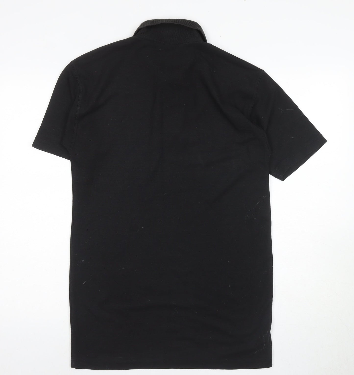 Pegasus Men's Black Polo Shirt M Solid Casual