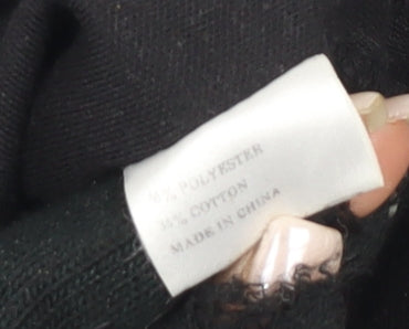 Pegasus Men's Black Polo Shirt M Solid Casual