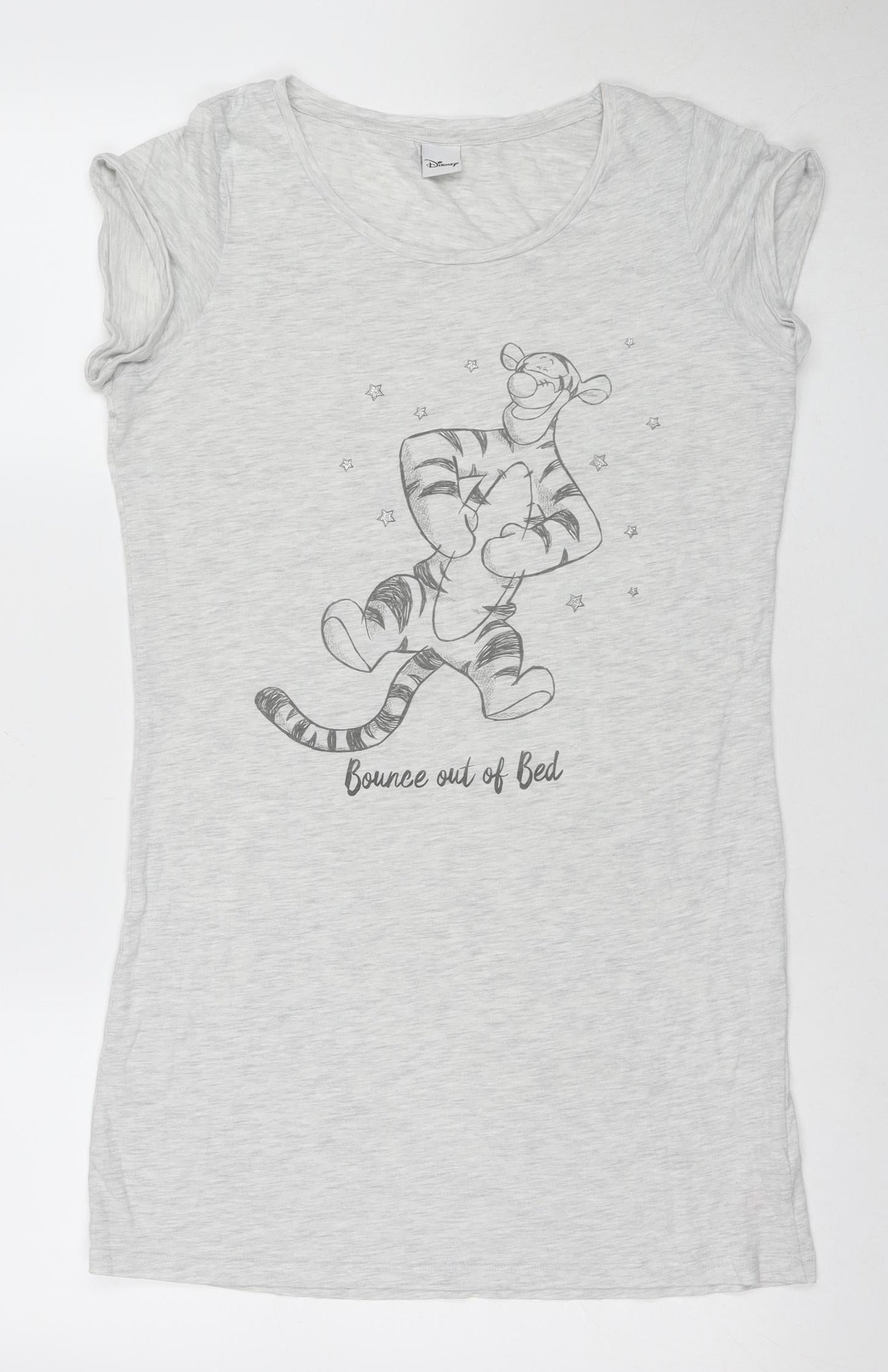Disney Women's Grey Tigger Nightshirt, Size 6, Graphic Print