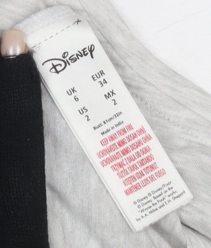 Disney Women's Grey Tigger Nightshirt, Size 6, Graphic Print