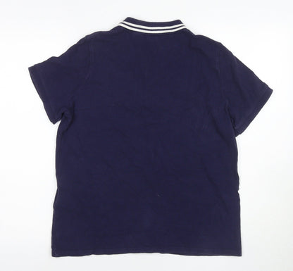 Levi's Men's Blue Polo Shirt Medium Short Sleeve