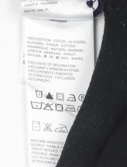 Levi's Men's Blue Polo Shirt Medium Short Sleeve