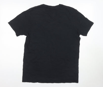 Nike Men's Black Athletic T-Shirt Size L Crew Neck
