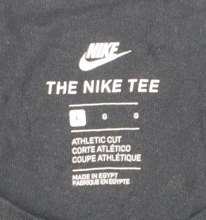 Nike Men's Black Athletic T-Shirt Size L Crew Neck