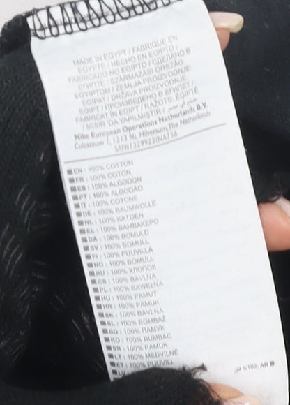 Nike Men's Black Athletic T-Shirt Size L Crew Neck