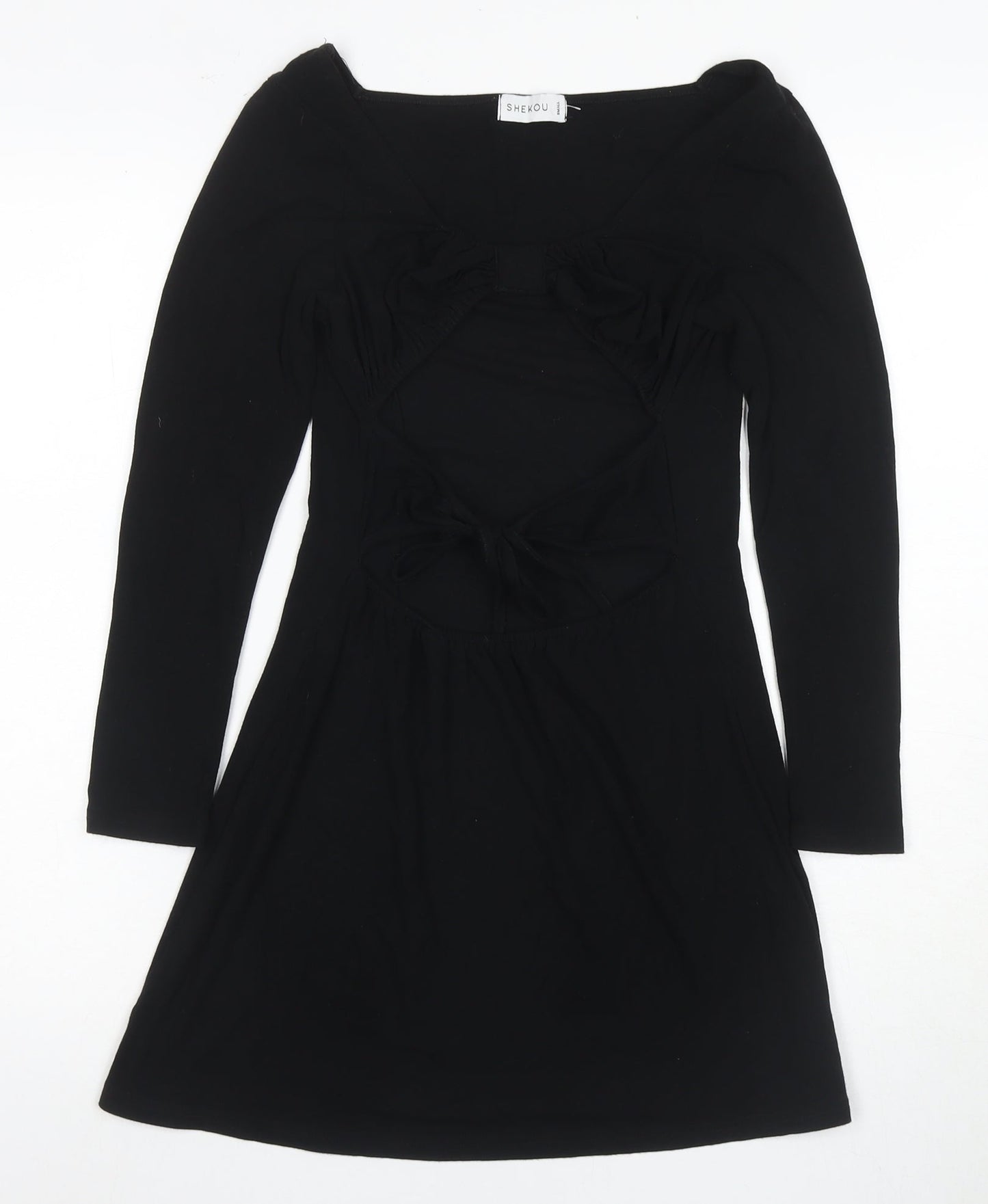 Shekou Women's Black Bodycon Dress - Small Size