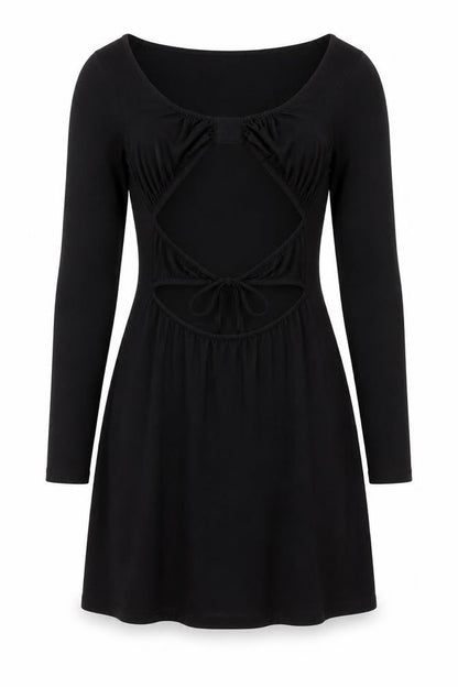 Shekou Women's Black Bodycon Dress - Small Size