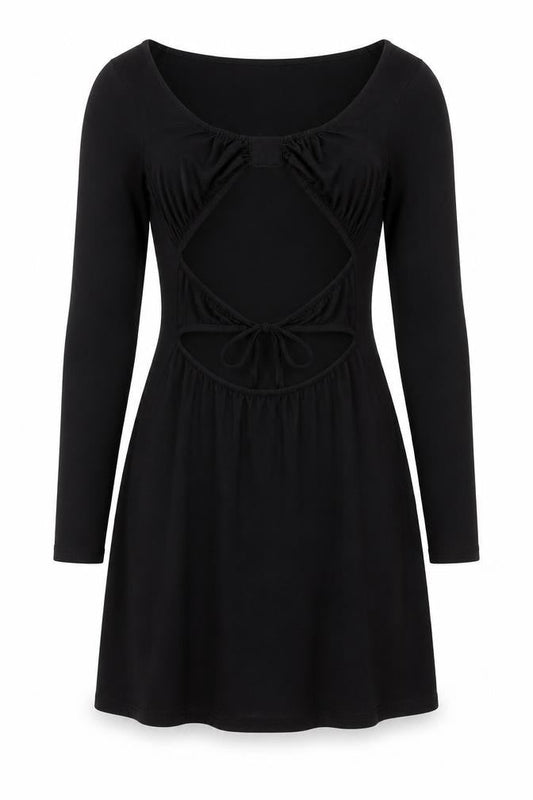 Shekou Women's Black Bodycon Dress - Small Size