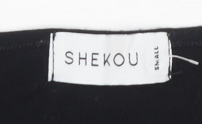 Shekou Women's Black Bodycon Dress - Small Size