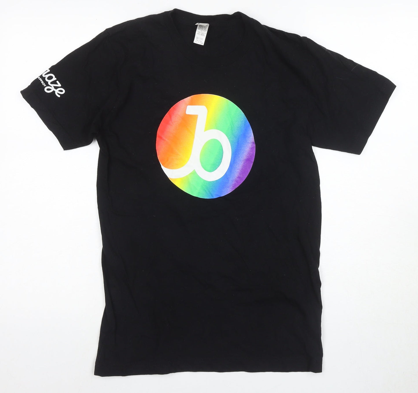 Mens UK Size S American Apparel Black  T-Shirt