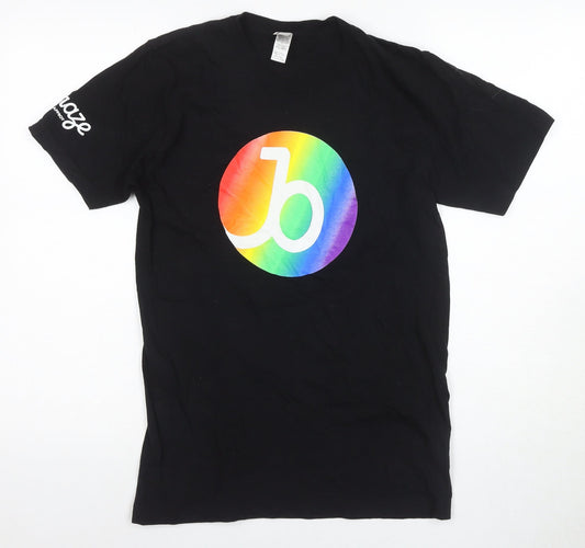 Mens UK Size S American Apparel Black  T-Shirt
