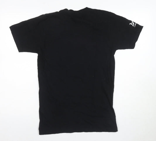 Mens UK Size S American Apparel Black  T-Shirt