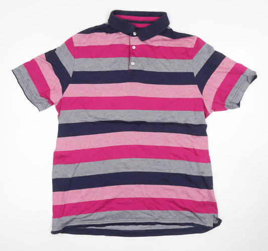 Marks and Spencer XL Men's Striped Polo Shirt