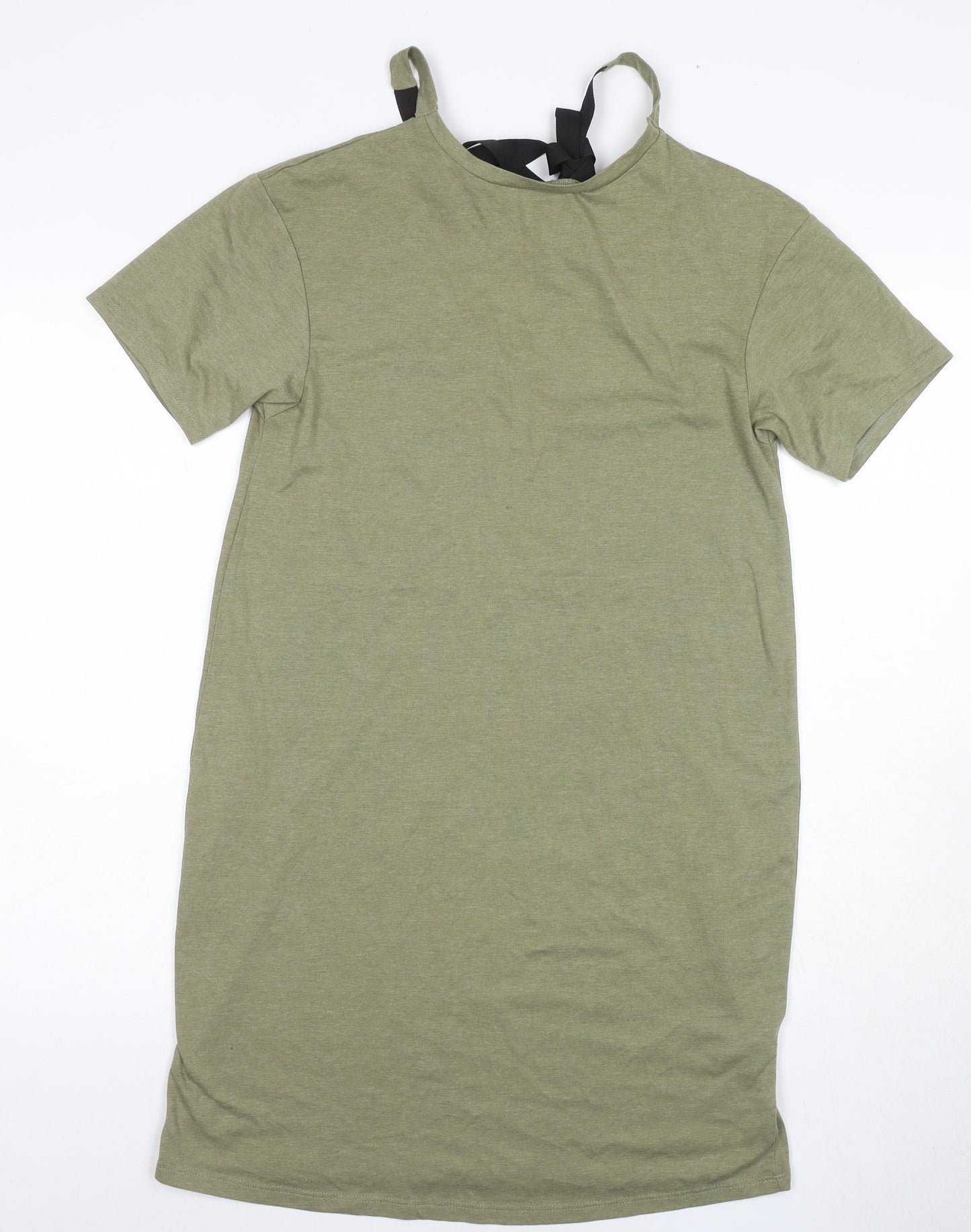 New Look Women's Green T-Shirt Dress, Size 8, Casual Elegance