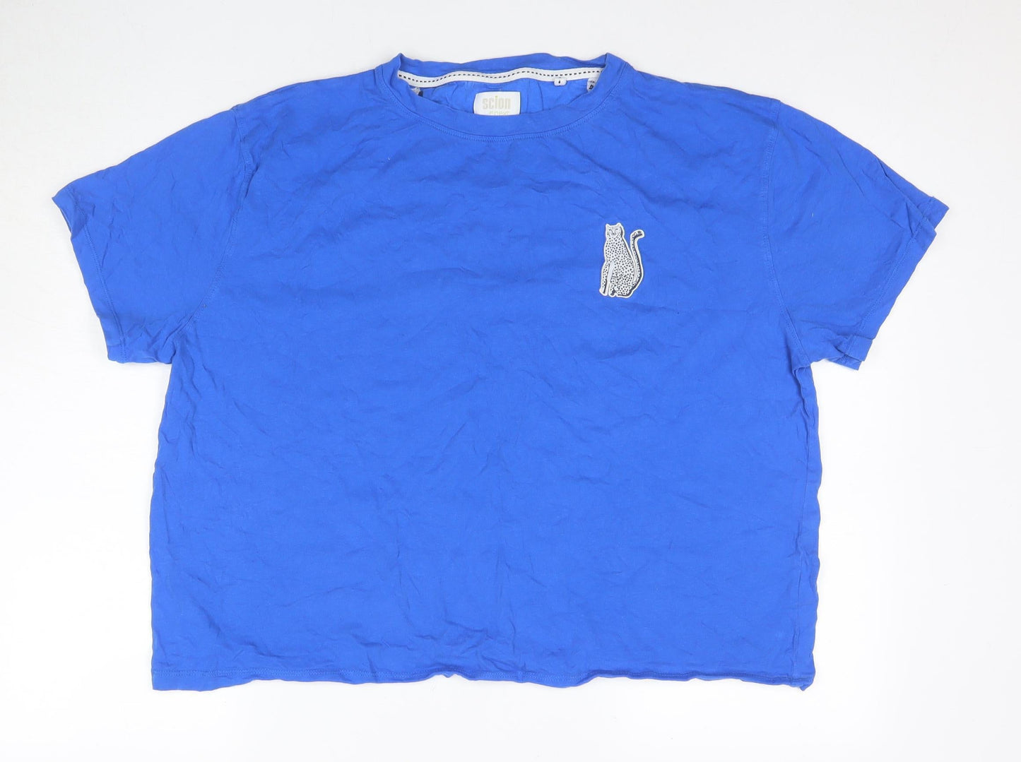 Unisex Adults UK Size 16 NEXT Blue Basic T-Shirt