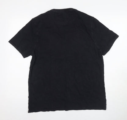 ADPT Men's Black L Crew Neck Short Sleeve T-Shirt