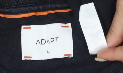 ADPT Men's Black L Crew Neck Short Sleeve T-Shirt