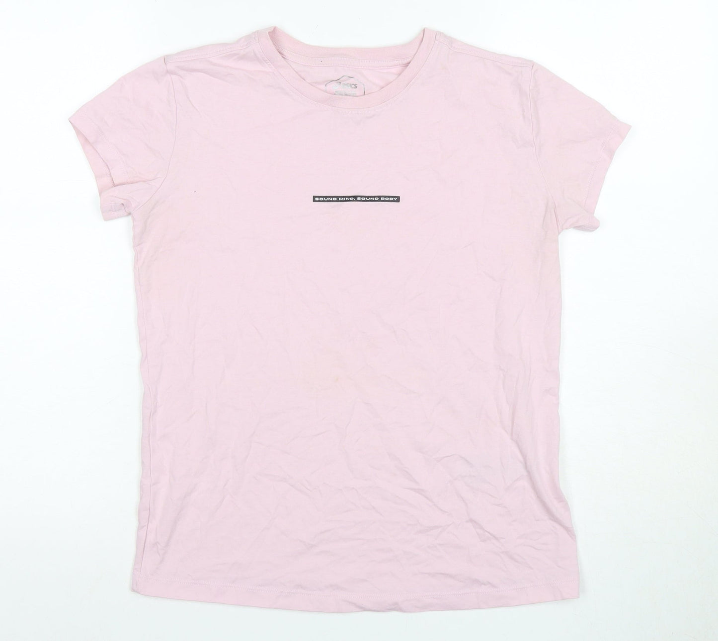 Womens UK Size S ASICS Pink  T-Shirt