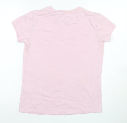 Womens UK Size S ASICS Pink  T-Shirt
