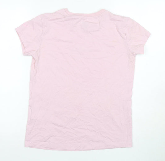 Womens UK Size S ASICS Pink  T-Shirt