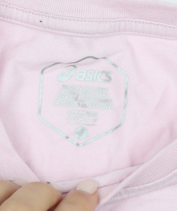 Womens UK Size S ASICS Pink  T-Shirt