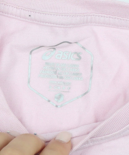 Womens UK Size S ASICS Pink  T-Shirt