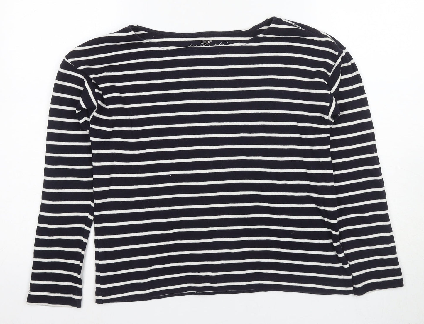 Womens UK Size 12 H&M Black Basic T-Shirt
