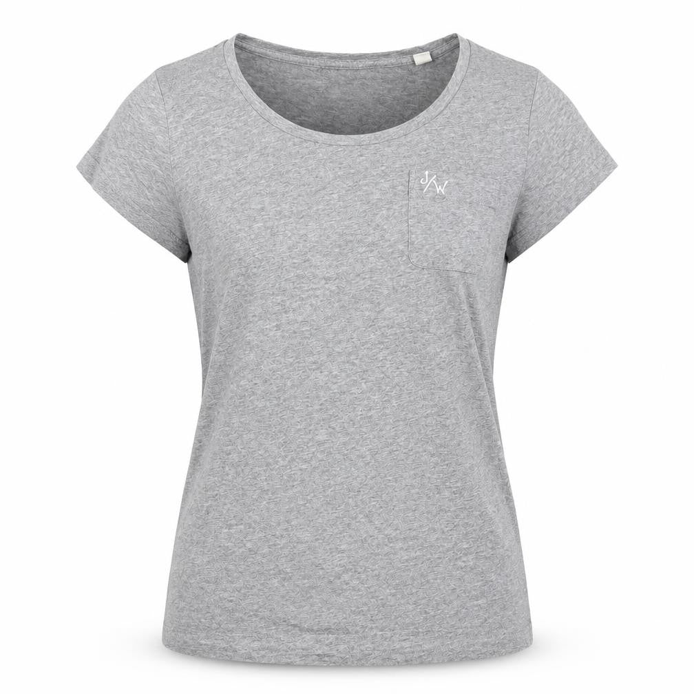 Womens UK Size 2 Jack Wills Grey Basic T-Shirt