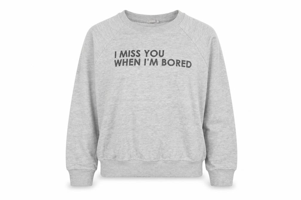Womens UK Size XS Bershka Grey Pullover Sweatshirt