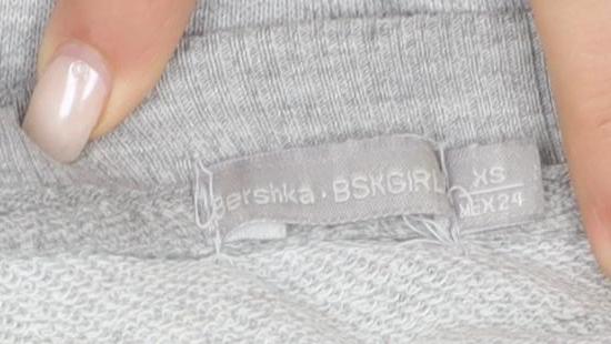 Bershka Women's Grey XS Pullover Sweatshirt