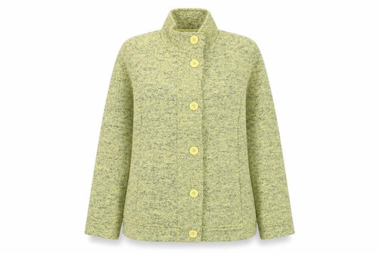 Damart Women's Green Button Knit Jacket S