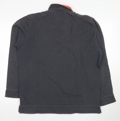 Wolsey Men's Black 1/4 Zip Sweatshirt L