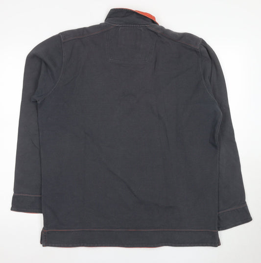 Wolsey Men's Black 1/4 Zip Sweatshirt L