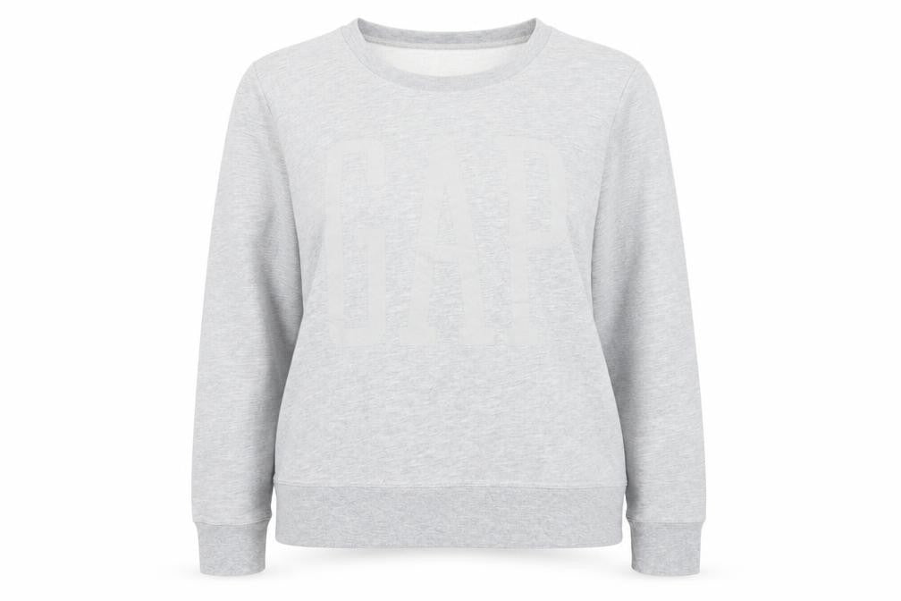 Gap Women's Grey Pullover Sweatshirt M