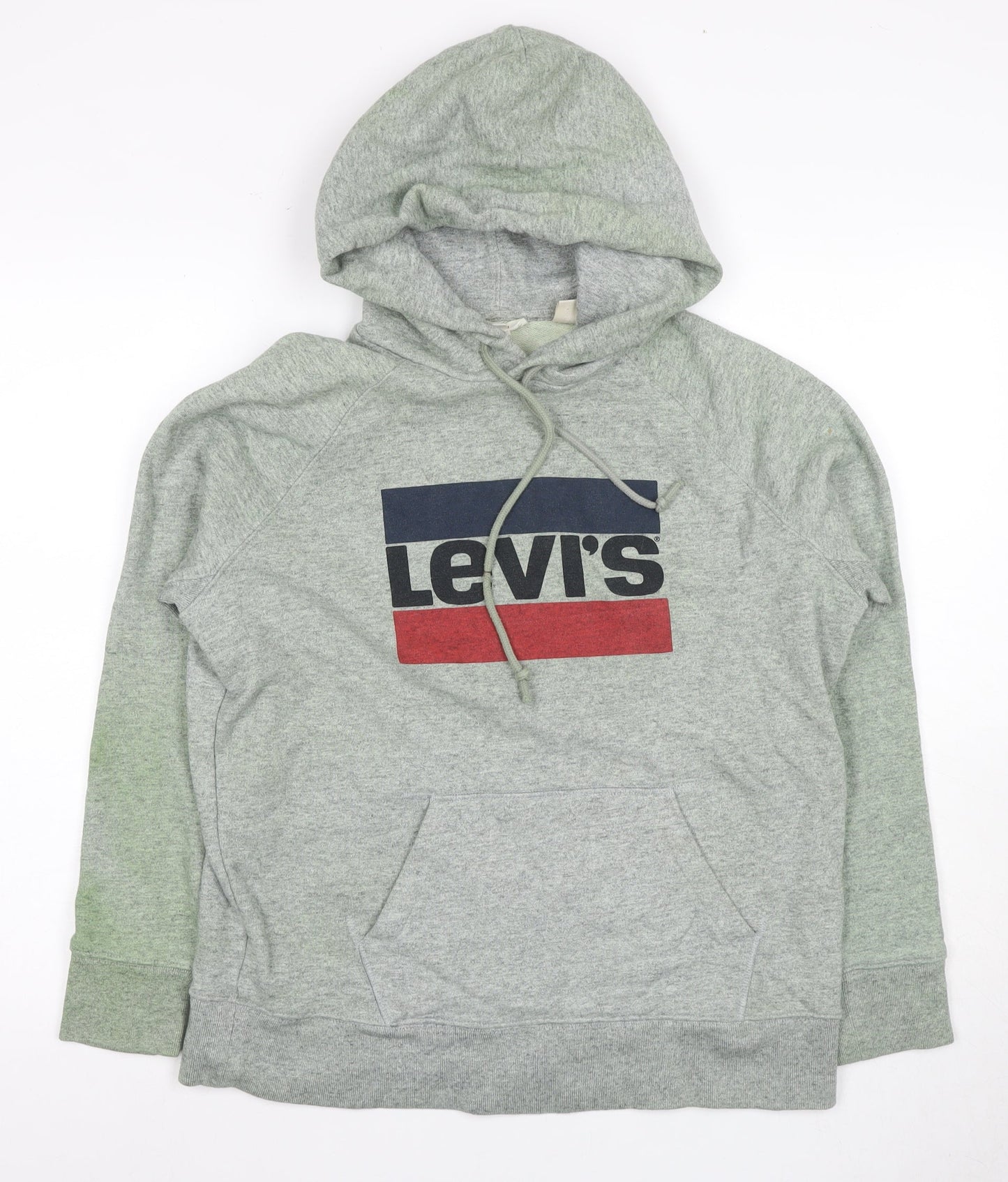Mens UK Size M Levi's Grey Pullover Hoodie