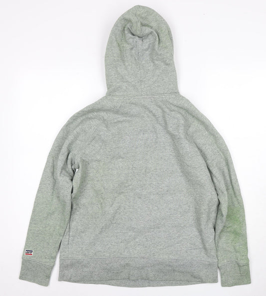 Mens UK Size M Levi's Grey Pullover Hoodie