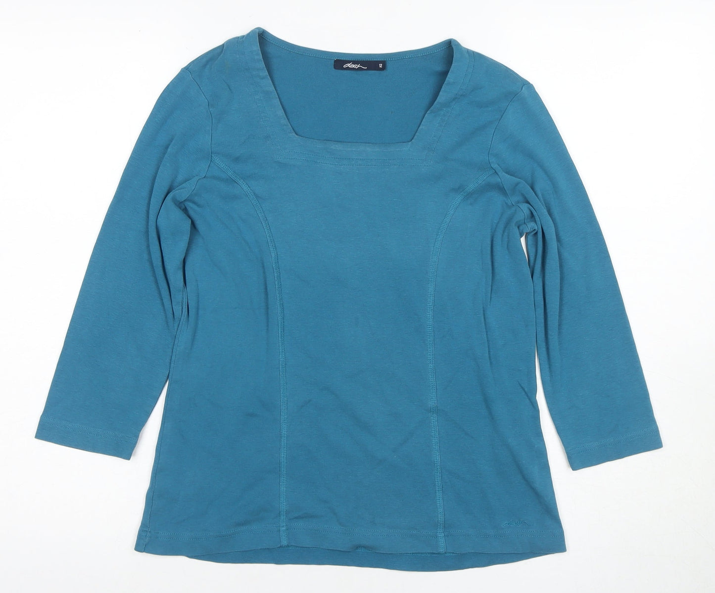 Womens UK Size 12 Oasis Blue Basic Blouse